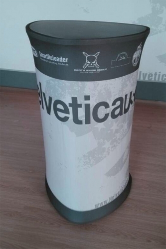 Prezentačný stolík s potlačou na textil